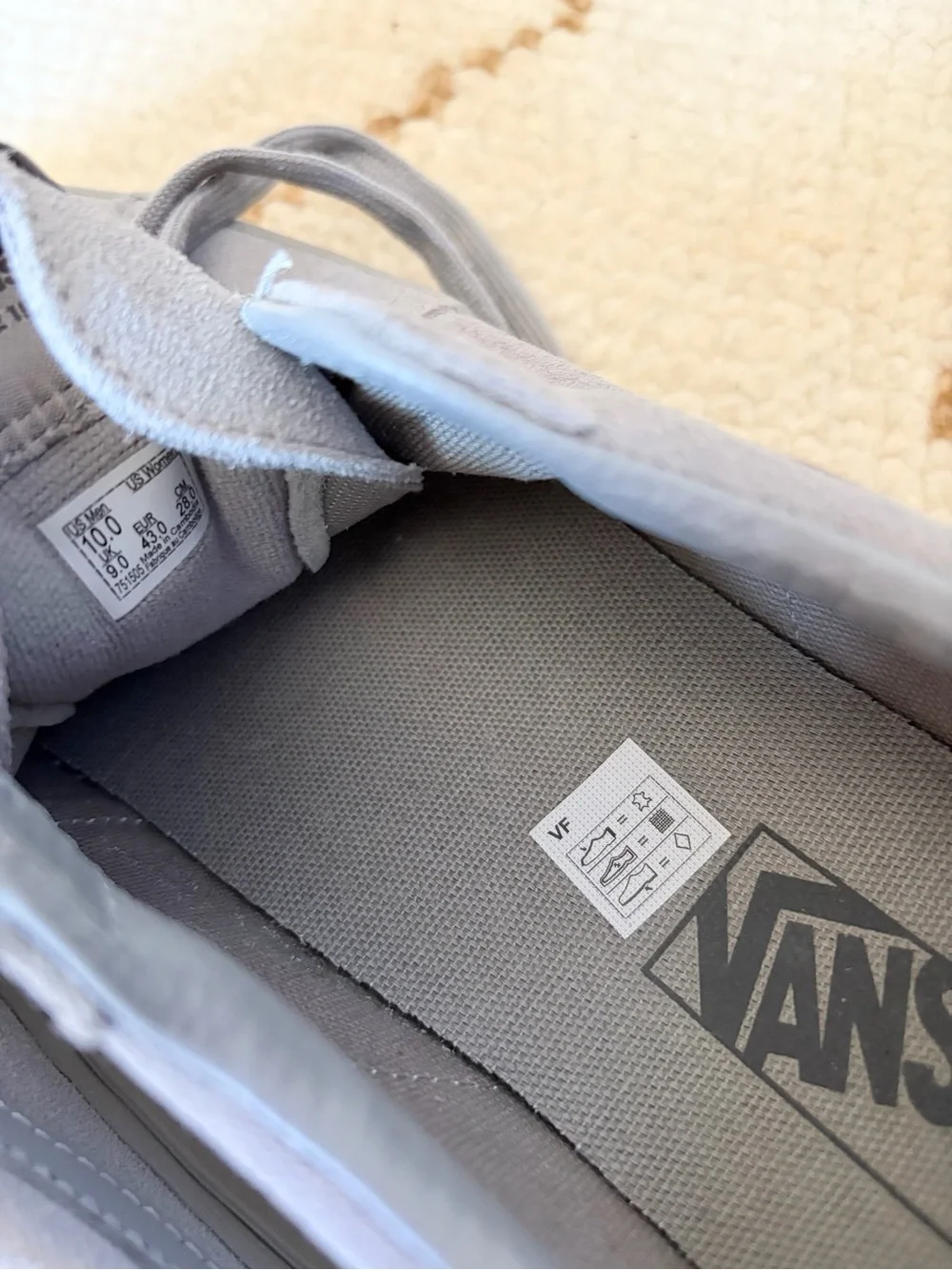 Vans Men’s NEW Sk8-Low Mono Suede Grey Shoes 10